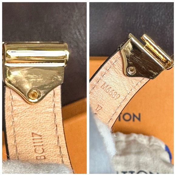 NEW Louis Vuitton Brown and Gold Monogram Bracelet - Picture 16 of 17